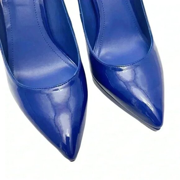 BCGBeneration Pointy Toe Pumps High Heel Platform Stilettos Cobalt Blue Size 7 - Picture 13 of 16